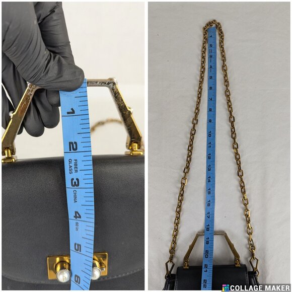 CHARLES & KEITH Horse Shoe Top Handle Bag Black Shoulder Bag - Picture 14 of 14